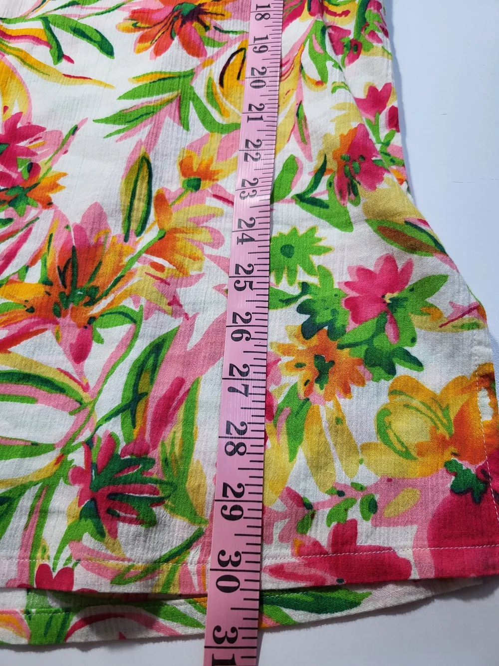J.Crew Floral Split-Neck Tunic Swim Cover-Up in Pink